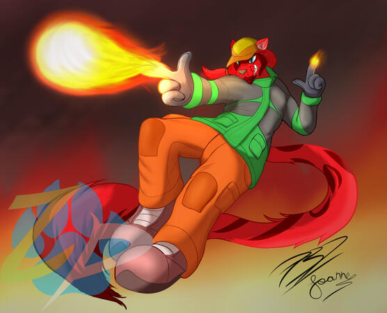 &quot;Fireblast&quot; - Full Digital Work